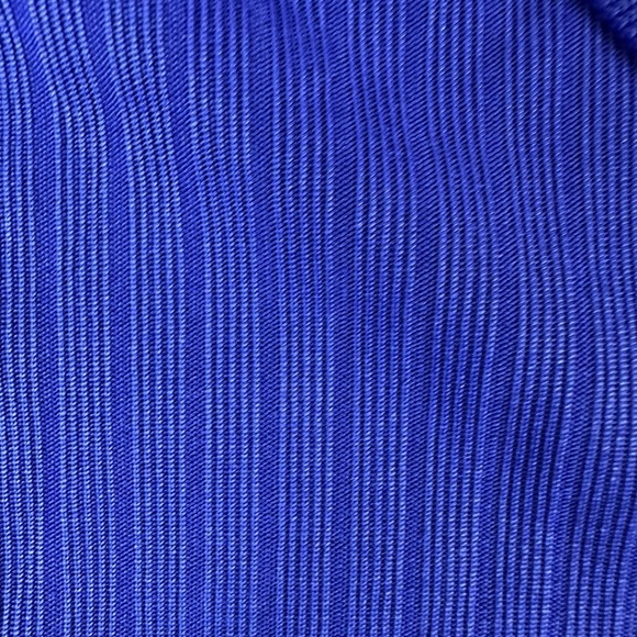 Luxury Men Large Blue Polo Shirt Italian Design Golf Performance Short Sleeve - Picture 10 of 13